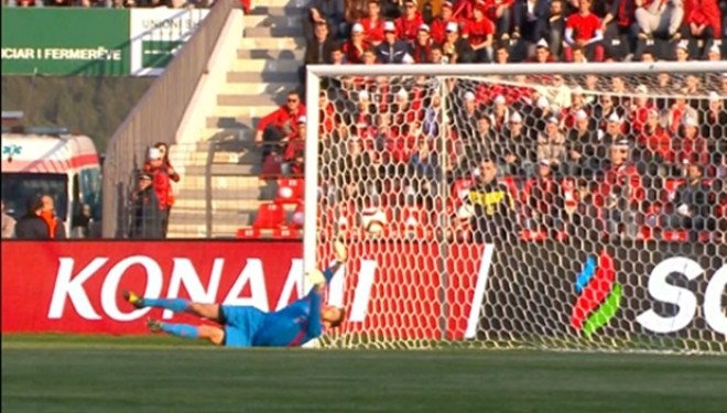 Përfundon pjesa e parë,  Shqipëri-Armeni 0-1