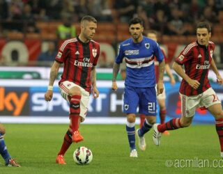 Milan larg Europës, 1-1 me Sampdorian