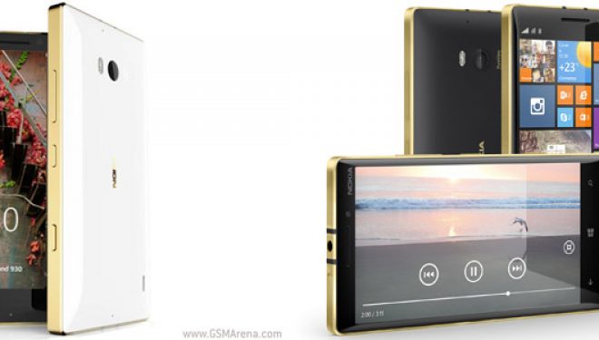 Nokia Lumia 930 dhe Lumia 830 të larë në ar 24-karat