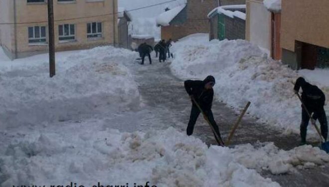 Banorët e Buçes përvjelin krahët – Pastrojnë vetë rrugën