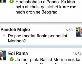 SKANDAL: Biseda e Edi Ramës me Pandeli Majkon zbulon autorin e vërtetë të dronit në Beograd?