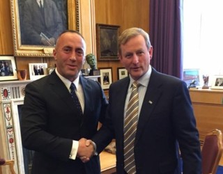 Dublin, kryetari Haradinaj takoi kryeministrin e Irlandës, Enda Kenny