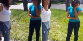 Mamaja turpëron publikisht vajzën për fotot në FB (Video)