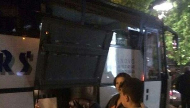 Një autobus ‘refugjat’ nga Kumanova arrin në Prishtinë