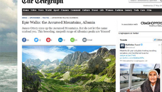 “The Telegraph”: Një udhëtim epik në Bjeshkët e Namuna