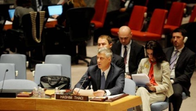 Thaçi në Këshill të Sigurimit dënon dhunën e përdorur në Maqedoni