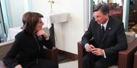 Jahjaga takon Presidentin e Sllovenisë, Borut Pahor