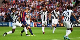 arcelona në epërsi prej 2-1 kundër Juventusi
