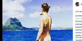 Zhvishet nudo dhe Justin Bieber (Foto)