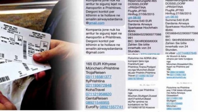 Zvicra godet mashtruesit kosovarë të aviobiletave