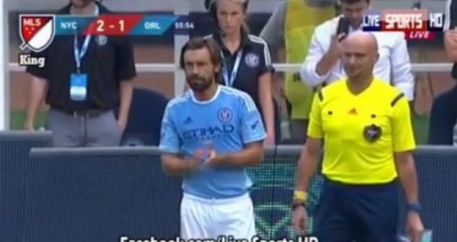 E jashtëzakonshme: Pirlo debuton në MLS, krejt stadiumi në këmbë