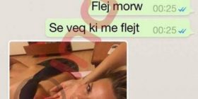 Skandal: Afërdita e tradhton të dashurin, shikojeni bisedën me Agon Amigën (Foto)