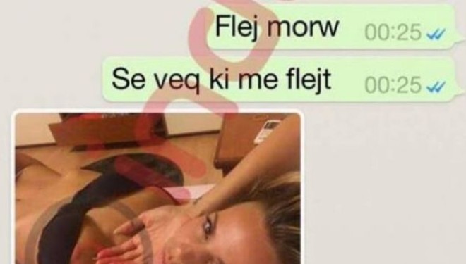 Skandal: Afërdita e tradhton të dashurin, shikojeni bisedën me Agon Amigën (Foto)