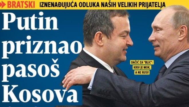 Irritohet Serbia: Putini pranon pasaportën e Kosovës
