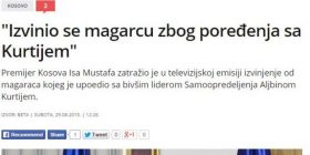 Gomari i Isa Mustafës bëhet lajm edhe në Serbi(FOTO)