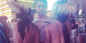 Ndodhë edhe kjo! Modelet nudo të Times Square +18 (Foto)