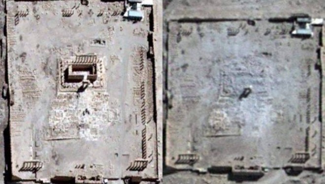 Tempulli Palmyra asht shkaterrue. Konfirmon OKB