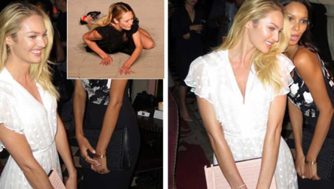Modelja Candice Swanepoel rikthehet konfidente pas rrëzimit në pasarelë