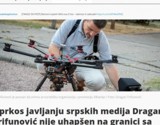 Serbi i dronëve: Doja të promovoja Shqipërinë