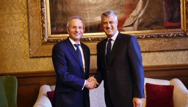 Thaçi në Londër flet për “konsolidimin e shtetit të Kosovës”