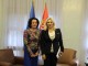 Ministrja shqiptare pritet pa flamurin kuqezi në Beograd