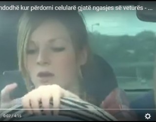 Trishtuese: Ja çfarë ndodhë kur përdorni celularë gjatë ngasjes (Video)