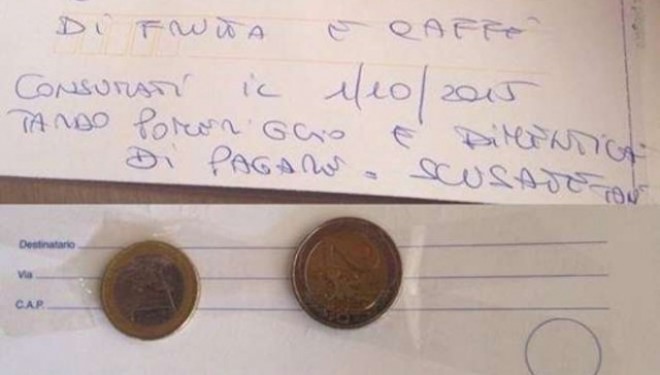 Ha mëngjes dhe harron të paguajë, kur kujtohet bën një gjest fisnik