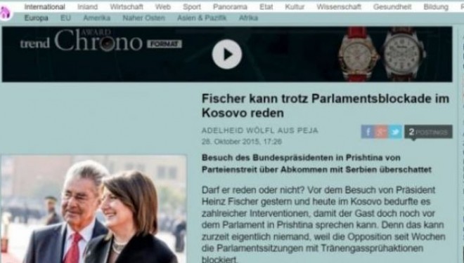 Der Standard: AAK e Nisma për hakmarrje, VV nacionaliste e majtë