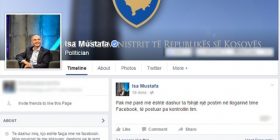 Mustafa fshin edhe postimin për Haradinajn, thotë se s’e shkroi ai