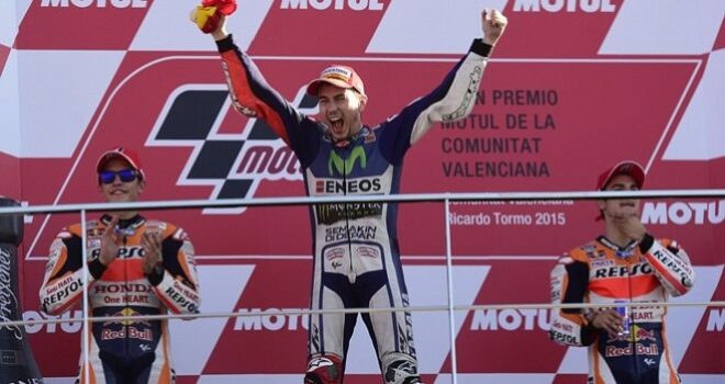 Moto GP, Lorenzo fiton në Valencia dhe kurorëzohet kampion