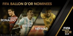 Messi, Ronaldo e Neymar, 3 finalistët e “Topit të Artë”