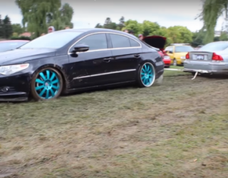 VOLVO S60R nxjerr nga balta VW Passat!!! (Video)