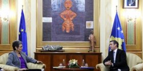 Kryetari Veseli priti nënkryetaren e Parlamentit Evropian, Ulrike Lunaçek