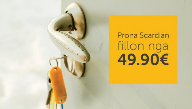 Scardian Sigurime lanson pakot SCARDIAN PRONA, për sigurim të shtëpisë dhe pronës, që fillon prej 49.90€ në vit