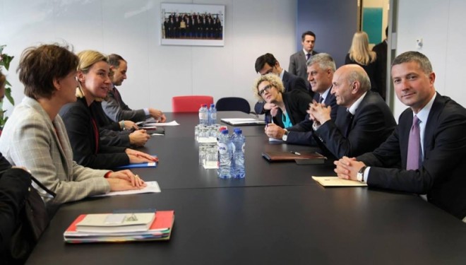 Thaçi diskuton me Mogherinin për liberalizimin e vizave