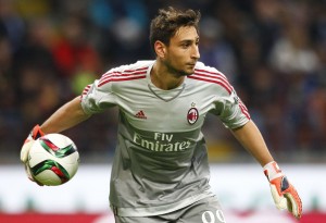 Foto LaPresse - Spada 21ottobre 2015 Milano ( Italia) Sport Calcio Milan - Inter Trofeo Luigi Berlusconi 2015 - " Stadio San Siro " Nella foto: donnarumma Photo LaPresse - Spada 21 October 2015 Milan ( Italy) Sport Soccer Milan - Inter Luigi Berlusconi Trophy 2015 - " San Siro Stadium " In the pic: donnarumma