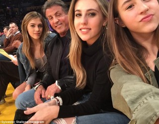 Stallone me të bijat tërbojnë median sociale