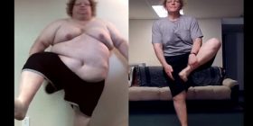 Humb 130 kilogramë për 15 muaj duke bërë joga (VIDEO)