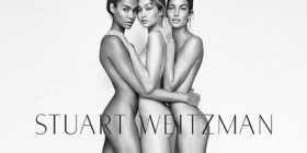 Gigi Hadid, nudo për reklamë sandalesh (Foto)