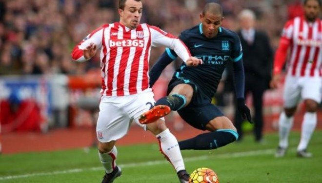Super Shaqiri, asiston në të dy golat kundër Cityt (VIDEO)