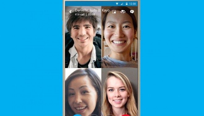 Skype shton thirrjet me video në grup tek pajisjet mobile