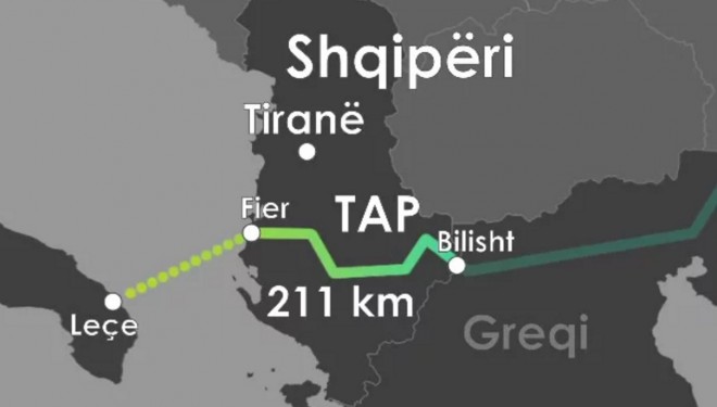 Tubacionet e para të gazsjellësit TAP mbrrijnë në Durrës
