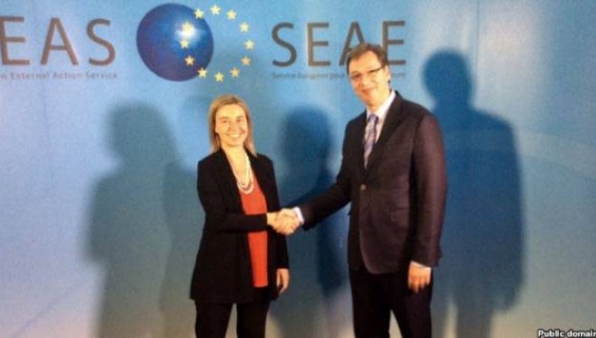 Nis takimi Vuçiq – Mogherini