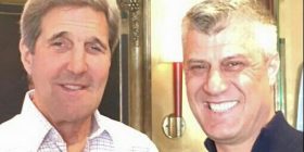 Thaçi takohet me John Kerry!