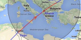 Stacioni Ndërkombëtar Hapësinor, mbi qiellin e Shqipërisë