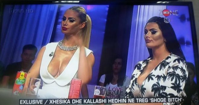 Kallashi dhe Xhesika Ndoj më shumë se “shoqe” puthen në buzë (FOTO)