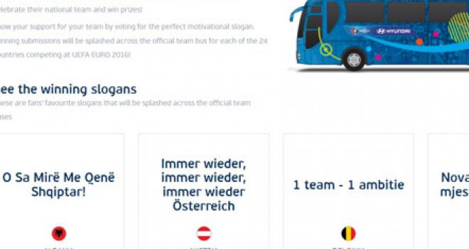 “O Sa Mirë Me Qenë Shqiptar”, mbi autobusin kuqezi në Euro 2016