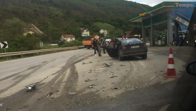 Aksident në magjistralen Prishtinë–Gjilan (Foto)