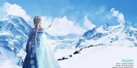 Modelja junior, Sara Hoxhaxhiku, sjell risi me setin fotografik “Frozen”