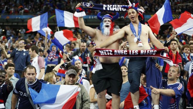 Përkrahës te kombëtares franceze në futboll, 10 qershor 2016